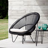 Contemporary armchair ROY COCOONfabricaluminumpolyethylene