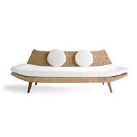 Contemporary sofa BOOM BOOMfabricrattanmulti-color