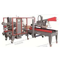 Automatic case former-sealer adhesive tape