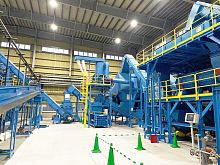 PET recycling plant TL1500-05for bottlesfor the food industrycrushing
