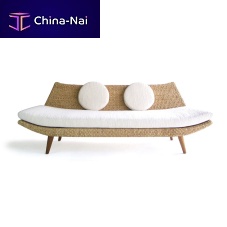 Contemporary sofa BOOM BOOMfabricrattanmulti-color