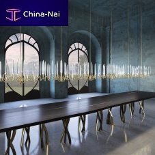 Original design chandelier IL PEZZO 3brassnickelbronze