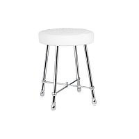 Traditional stool FS01-6130fabricbrass baseupholstered