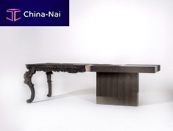 Traditional table EVOoaksolid woodsolid wood base