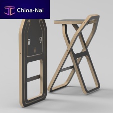 Contemporary bar stool plywoodplywood basesled base