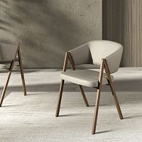 Contemporary dining chair 4163indoorsynthetic leatherin synthetic fabric