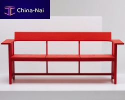 Contemporary bench CLERICIashwith backrestwith armrests