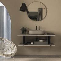 Contemporary bathroom cabinet SLD1homewoodenpolished
