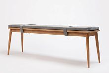 Contemporary bench OTOoakbeechupholstered