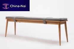 Contemporary bench OTOoakbeechupholstered