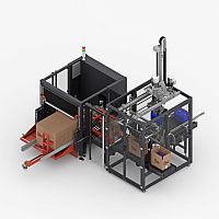 Pick-and-place case packer BIZZY+automaticfor pharmaceutical productsfor bottles