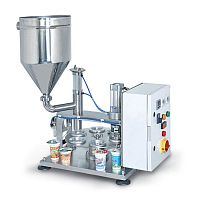 Cup filler-sealer TEK01semi-automaticrotarycheese