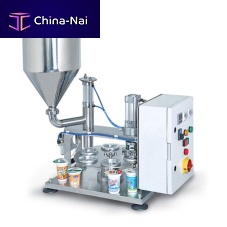 Cup filler-sealer TEK01semi-automaticrotarycheese