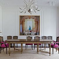 Louis XVI style dining table ART. 8594oakbeechoval