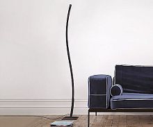 Contemporary light column CURVEextruded aluminumPMMALED