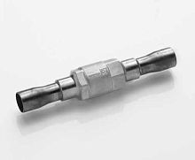 Ball check valve for refrigeration circuitsbrass