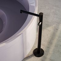 Bathtub mixer tap FLAMINGO F60V.Mfloor-mountedstainless steelindoor