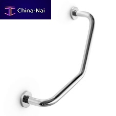 Brass grab bar OTELchromeL-shapedwall-mounted