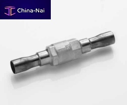 Ball check valve for refrigeration circuitsbrass