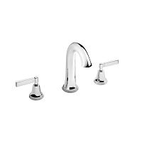 Double-handle washbasin mixer tap V6K16M-CPcountertopchromed metalnickel