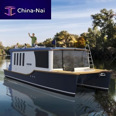 Canal cabin cruiser KRONLAND IIcatamaranoutboarddisplacement