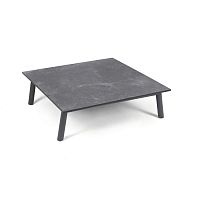 Contemporary coffee table LUNAlaminatestainless steel basesquare