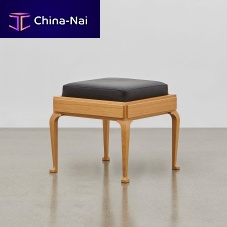 Contemporary stool PHleatheroak basemahogany base