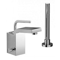 Bathtub mixer tap HJ740 SERIESshowerdeck mountedchromed metal