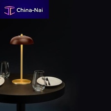 Table lamp BOLACHAmetalsolid woodcontemporary