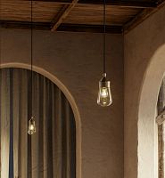 Pendant lamp DROPbrassglasstraditional