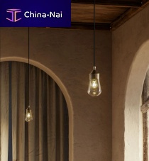 Pendant lamp DROPbrassglasstraditional