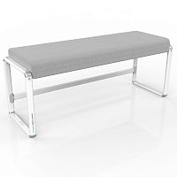 Contemporary bench VIDA fabricaluminumcarbon fiber