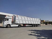 Waste semi-trailer air-suspensionfor water tanks