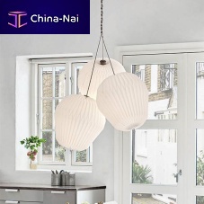Contemporary chandelier THE BOUQUEToakpaper5 light