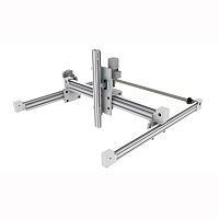 Rack-and-pinion linear axis belt-drivenball screwtrapezoidal screw