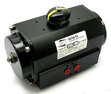 Pneumatic valve actuator quarter-turndouble-acting