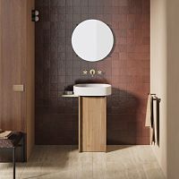 Free-standing washbasin cabinet Beamwoodencontemporary1-door