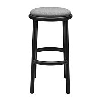 Contemporary bar stool Biscuit HS-WBfabricmetal base4-legged