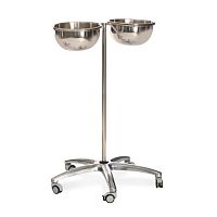 Double bin surgical basin stand MSK 7010trolley-mountedstainless steel