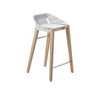 Contemporary bar chair DIAGOindoorfeltoak base