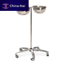 Double bin surgical basin stand MSK 7010trolley-mountedstainless steel