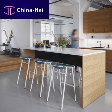 Contemporary bar stool LJ 3feltsteel base4-legged