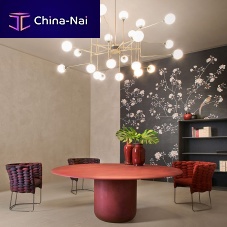 Contemporary table GONsteelplasticround