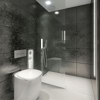 Corian® shower rectangularfor hotel