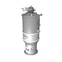 Discontinuous pneumatic conveying system bulkfor solids