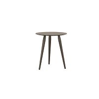 Scandinavian design side table PLAY oakwooden baseround
