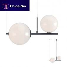 Pendant lamp TALIS metalglassopal