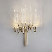 Original design wall light IL PEZZO 3indoorcrystalbrass