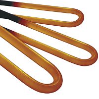 Tubular heating element stainless steelfor liquids and gases