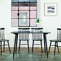 Contemporary dining table IronicabeechMDFbeech base